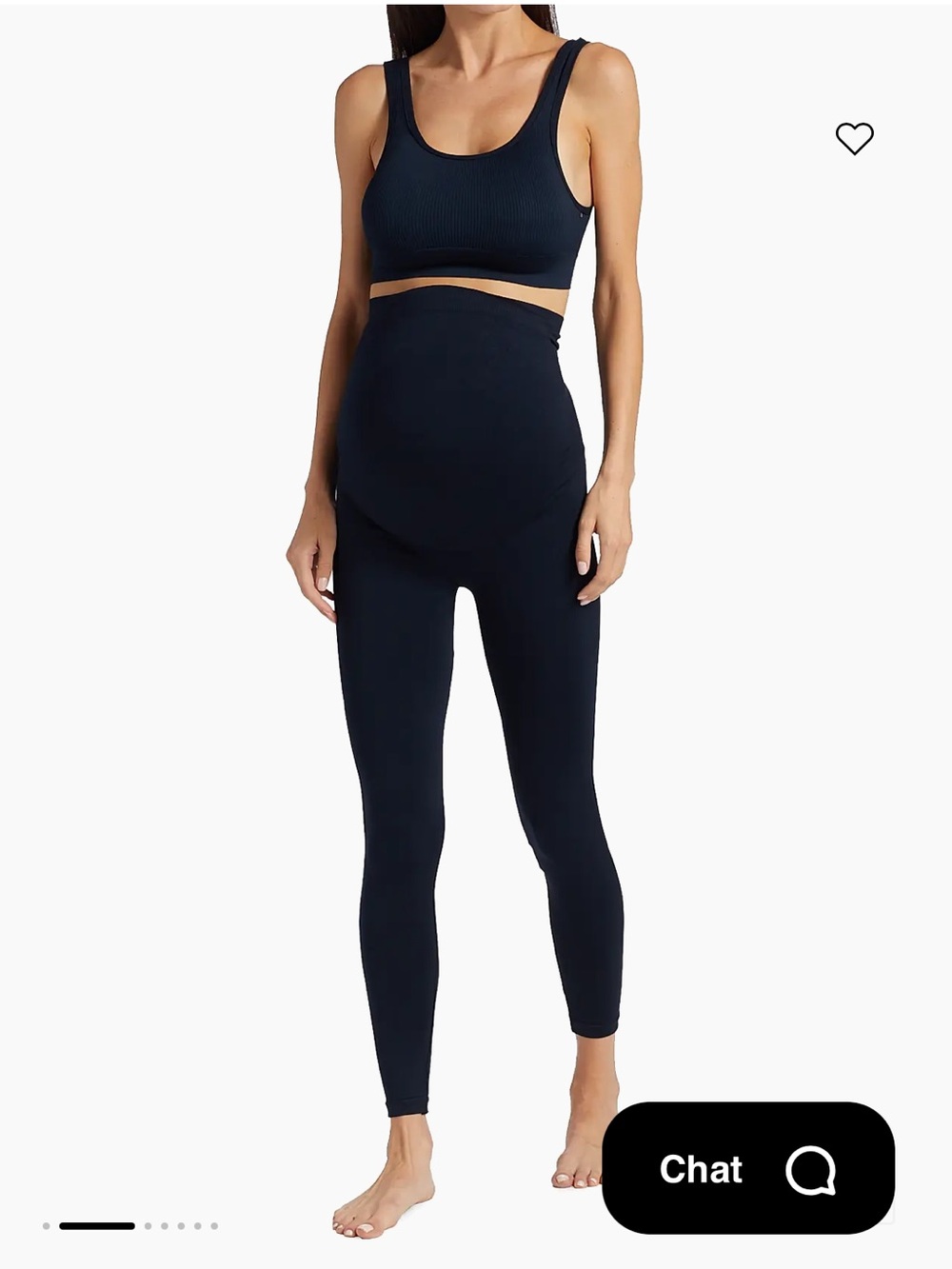 2 pairs BLANQI Maternity High-Waist Leggings in Black size s